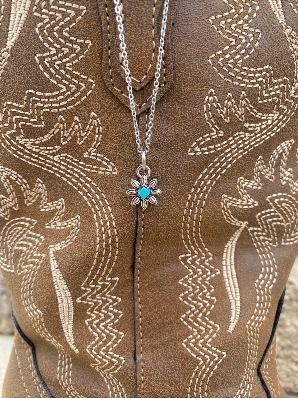 Flower Charm Necklace ~ handmade